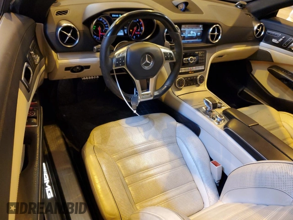 2013 Mercedes-Benz SL 63 AMG with VIN WDDJK7EA8DF008963, listed as a Copart auction lot 62419415 with 36,683 mi miles and Salvage title. Bid and sale history available at DreamBid. Image 8.