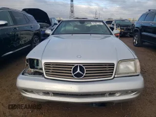 2001 Mercedes-Benz SL-Class with VIN WDBFA68F11F200773, listed as a Copart auction lot 81091134 with 0 mi miles and Salvage Title. Bid and sale history available at carsss.com. Image 5.