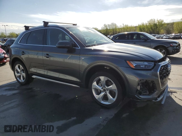 2023 Audi Q5 S line Premium Plus with VIN WA1EAAFY4P2152670, listed as a Copart auction lot 55598575 with 11,003 mi miles and Salvage title. Bid and sale history available at DreamBid. Image 4.