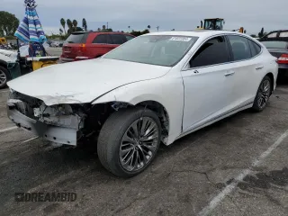 2018 Lexus LS with VIN JTHC51FF0J5000163, listed as a Copart auction lot 81822364 with 52,763 mi miles and Salvage Title. Bid and sale history available at carsss.com. Image 1.