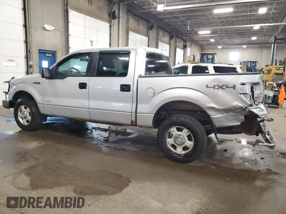 2011 Ford F-150 XLT with VIN 1FTFW1ET3BFC87187, listed as a Copart auction lot 61072695 with 156,365 mi miles and Salvage title. Bid and sale history available at DreamBid. Image 2.