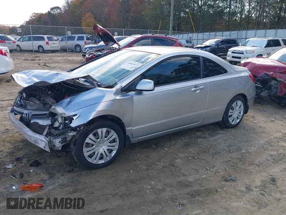 2008 Honda Civic Cpe LX with VIN 2HGFG12688H503166, listed as a IAAI auction lot 40949573 with 166,571 mi miles. Bid and sale history available at carsss.com. Image 2.