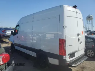 2023 Mercedes-Benz Sprinter Cargo with VIN W1Y4KBHY9PT145169, listed as a Copart auction lot 73496874 with 17,555 mi miles and Salvage Title. Bid and sale history available at carsss.com. Image 2.