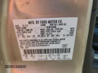 2012 Ford Escape Limited с VIN 1FMCU9E78CKB93613, выставлен на аукционе Copart как лот 64221675 с пробегом 198 231 миль миль и Чистый • Clean title. История ставок и продаж доступна на DreamBid. Изображение 13.