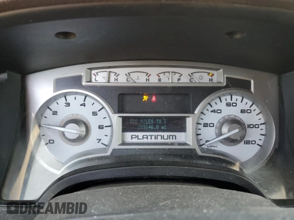 2009 Ford F-150 XL with VIN 1FTPW14V59FA44112, listed as a Copart auction lot 63436815 with 255,464 mi miles and Salvage title. Bid and sale history available at DreamBid. Image 9.