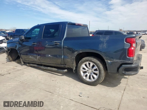 2020 Chevrolet Silverado 1500 Custom with VIN 3GCPWBEF5LG115070, listed as a Copart auction lot 47056915 with 124,087 mi miles and Clean Title. Bid and sale history available at carsss.com. Image 2.