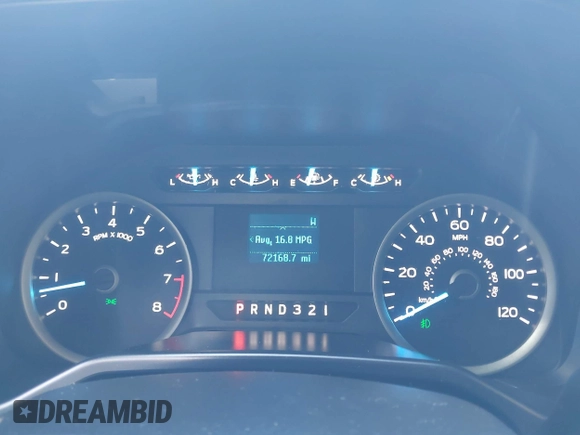 2017 Ford F-150 XL with VIN 1FTEX1E86HFA38914, listed as a IAAI auction lot 42079840 with 72,168 mi miles. Bid and sale history available at carsss.com. Image 7.