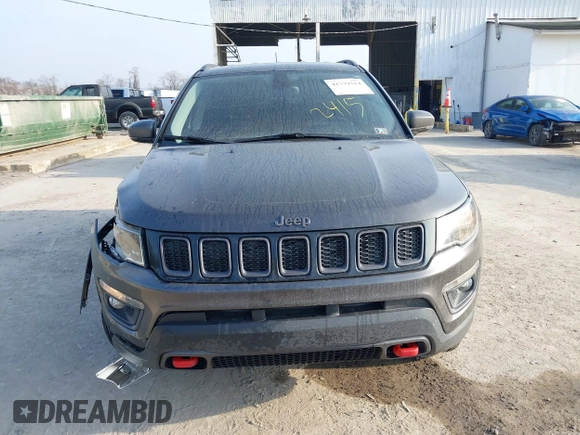 2019 Jeep Compass Trailhawk with VIN 3C4NJDDB9KT622415, listed as a IAAI auction lot 41779314 with 98,930 mi miles and . Bid and sale history available at carsss.com. Image 12.