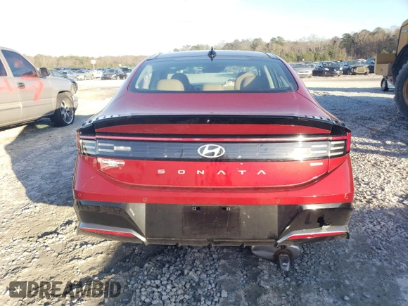 2024 Hyundai Sonata Hybrid Limited with VIN KMHL54JJ6RA099536, listed as a Copart auction lot 87044674 with 0 mi miles and Salvage Title. Bid and sale history available at carsss.com. Image 6.