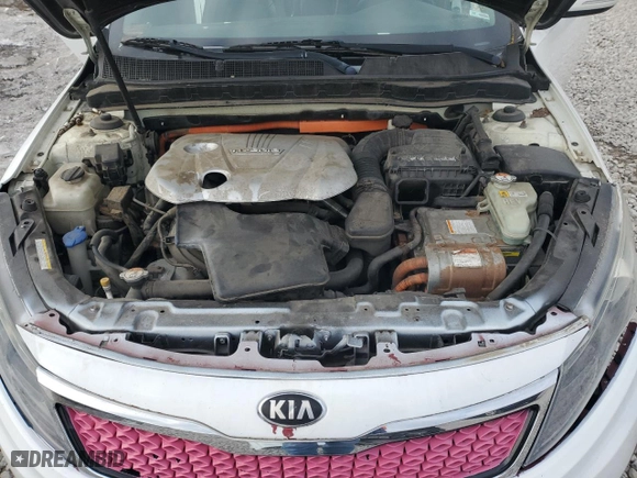 2012 Kia Optima Hybrid with VIN KNAGM4AD1C5015140, listed as a Copart auction lot 83005014 with 0 mi miles and Clean Title. Bid and sale history available at carsss.com. Image 11.