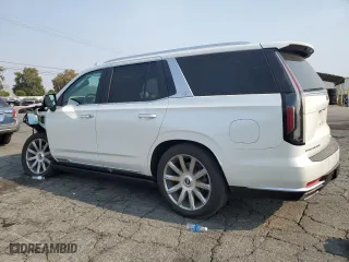 2021 Cadillac Escalade Premium Luxury Platinum with VIN 1GYS4DKL8MR217707, listed as a Copart auction lot 71491894 with 30,091 mi miles and Salvage Title. Bid and sale history available at carsss.com. Image 2.