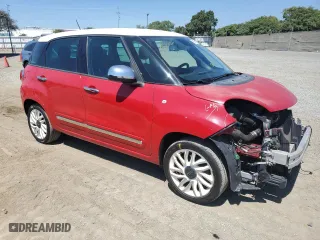 2015 FIAT 500L Lounge with VIN ZFBCFACH2FZ033057, listed as a Copart auction lot 69290514 with 57,905 mi miles and Salvage Title. Bid and sale history available at carsss.com. Image 4.
