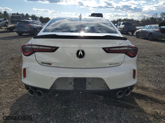 2022 Acura TLX Type S w/Performance Tire with VIN 19UUB7F90NA002456, listed as a Copart auction lot 86862474 with 14,457 mi miles and Salvage Title. Bid and sale history available at carsss.com. Image 6.