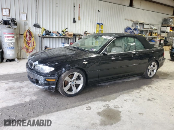 2004 BMW 3 Series 325Ci with VIN WBABW33414PL29467, listed as a Copart auction lot 72892674 with 90,432 mi miles and Salvage Title. Bid and sale history available at carsss.com. Image 1.