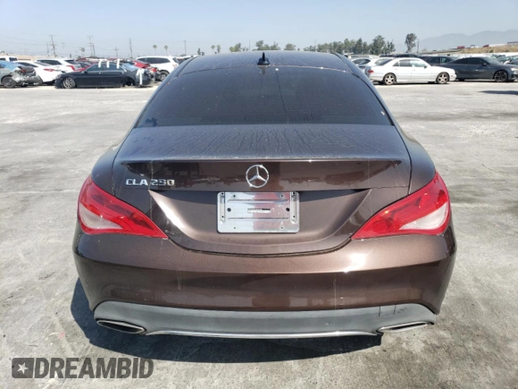 2018 Mercedes-Benz CLA 250 with VIN WDDSJ4EB5JN695481, listed as a Copart auction lot 50091413 with 61,925 mi miles and . Bid and sale history available at DreamBid. Image 6.