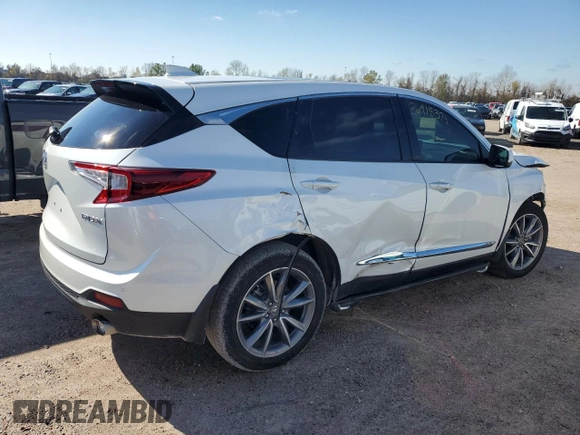 2020 Acura RDX w/Technology Pkg with VIN 5J8TC1H51LL005206, listed as a Copart auction lot 36918374 with 0 mi miles. Bid and sale history available at carsss.com. Image 3.