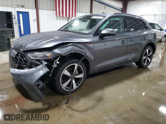 2022 Audi Q5 S line Premium Plus with VIN WA1EAAFY2N2120863, listed as a Copart auction lot 58784045 with 35,020 mi miles and Salvage title. Bid and sale history available at DreamBid. Image 1.