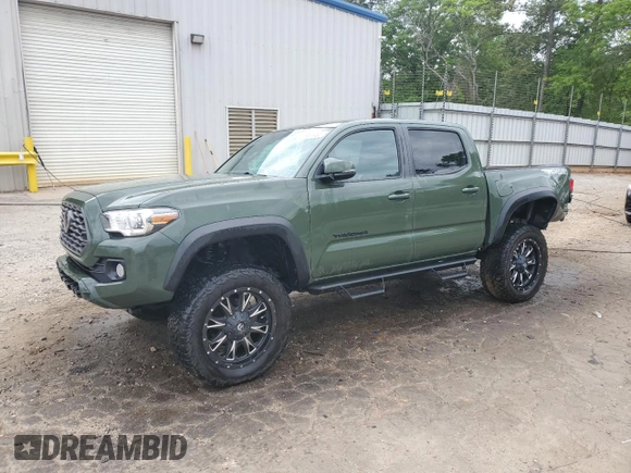 2021 Toyota Tacoma SR with VIN 3TYCZ5AN9MT010768, listed as a Copart auction lot 53961455 with 55,822 mi miles and Salvage title. Bid and sale history available at DreamBid. Image 1.