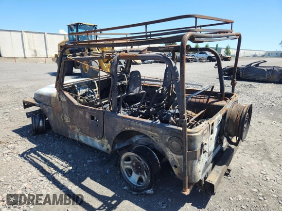 2000 Jeep Wrangler SE with VIN 1J4FA29P2YP797531, listed as a Copart auction lot 56058845 with Not provided miles and Salvage title. Bid and sale history available at DreamBid. Image 2.