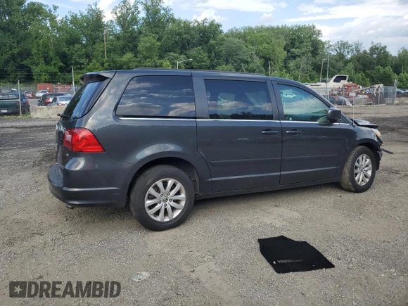 2012 Volkswagen Routan SE with VIN 2C4RVABGXCR391550, listed as a Copart auction lot 62004685 with 77,643 mi miles and Salvage title. Bid and sale history available at DreamBid. Image 3.