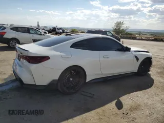 2025 BMW M4 Competition xDrive with VIN WBS33HK01SCS63267, listed as a Copart auction lot 71583604 with 0 mi miles and Salvage Title. Bid and sale history available at carsss.com. Image 3.