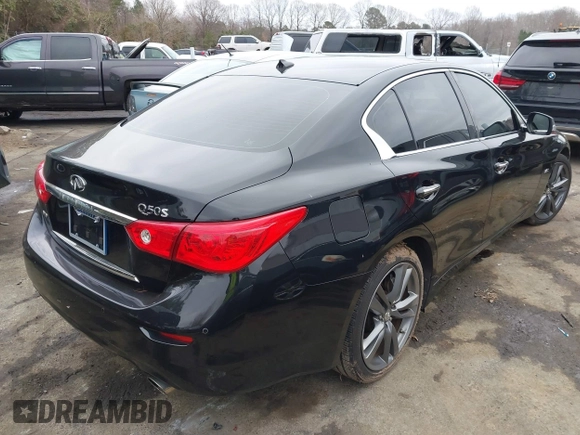 2017 Infiniti Q50 3.0t Premium with VIN JN1EV7AR6HM838604, listed as a IAAI auction lot 41515766 with 60,611 mi miles. Bid and sale history available at carsss.com. Image 4.