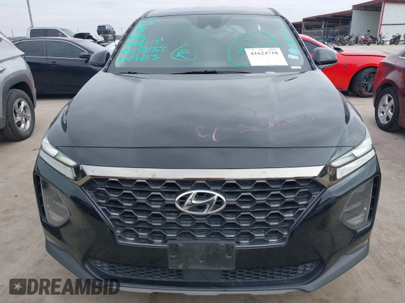 2019 Hyundai Santa Fe SEL with VIN 5NMS33AD2KH068726, listed as a IAAI auction lot 41624718 with 122,310 mi miles and . Bid and sale history available at DreamBid. Image 13.