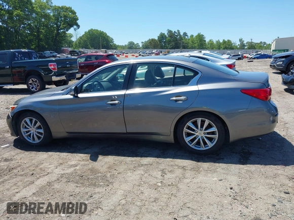2015 Infiniti Q50 with VIN JN1BV7AP0FM357018, listed as a IAAI auction lot 42326677 with 179,436 mi miles and . Bid and sale history available at DreamBid. Image 14.