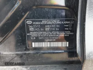 2014 Hyundai Sonata SE with VIN 5NPEC4AC7EH816873, listed as a IAAI auction lot 42026926 with 155,794 mi miles and . Bid and sale history available at DreamBid. Image 9.