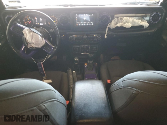 2021 Jeep Wrangler Unlimited Sport S with VIN 1C4HJXDG3MW544043, listed as a Copart auction lot 56559015 with 84,344 mi miles and Salvage title. Bid and sale history available at DreamBid. Image 8.