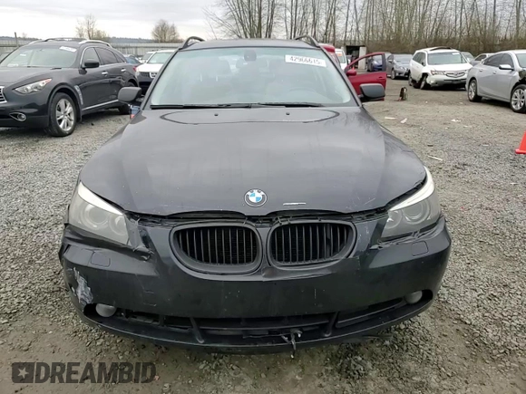 2006 BMW 5 Series 530xi with VIN WBANN73556B799078, listed as a Copart auction lot 42966615 with 252,589 mi miles and Salvage Title. Bid and sale history available at carsss.com. Image 11.