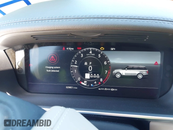 2019 Land Rover Range Rover HSE z VIN SALGS2SV6KA527107, wystawiony jako IAAI lot #41747515 z przebiegiem 29 851 mil mil oraz . Historia ofert i sprzedaży dostępna na DreamBid. Obrazek 7.