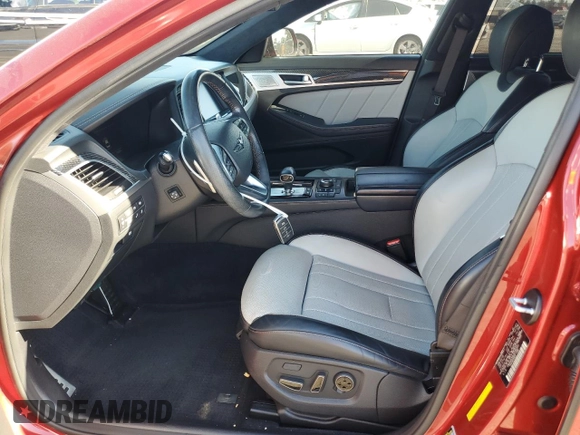 2018 Genesis G80 3.3T Sport with VIN KMHGN4JB9JU285343, listed as a Copart auction lot 75061764 with 133,262 mi miles and Salvage Title. Bid and sale history available at carsss.com. Image 7.