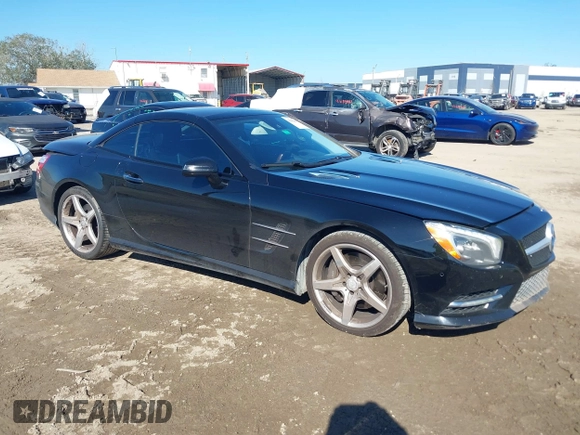 2014 Mercedes-Benz SL-Class SL 550 with VIN WDDJK7DA0EF027445, listed as a IAAI auction lot 41684493 with 162,533 mi miles. Bid and sale history available at carsss.com. Image 1.