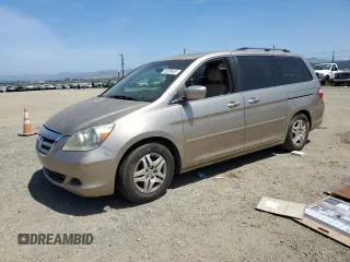 2005 Honda Odyssey EX-L with VIN 5FNRL38665B064836, listed as a Copart auction lot 55009645 with 223,655 mi miles and Clean Title. Bid and sale history available at carsss.com. Image 1.