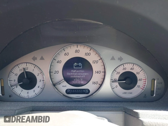 2003 Mercedes-Benz E-Class 3.2L with VIN WDBUF65J43A195490, listed as a IAAI auction lot 41538291 with 161,222 mi miles. Bid and sale history available at carsss.com. Image 7.
