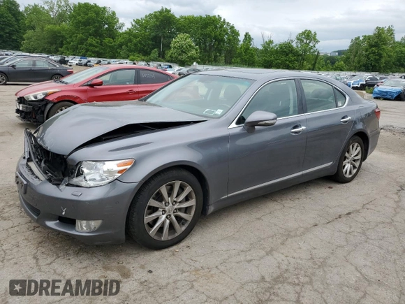 2012 Lexus LS 460 with VIN JTHCL5EF0C5014582, listed as a Copart auction lot 61168325 with 145,708 mi miles and Salvage title. Bid and sale history available at DreamBid. Image 1.