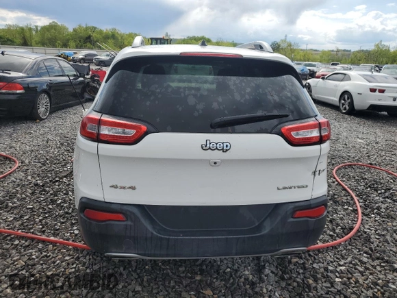 2015 Jeep Cherokee Limited with VIN 1C4PJMDS4FW650504, listed as a Copart auction lot 52957585 with 204,123 mi miles and Salvage Title. Bid and sale history available at carsss.com. Image 6.