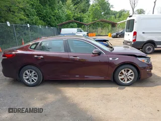 2018 Kia Optima LX with VIN 5XXGT4L36JG185545, listed as a IAAI auction lot 42434301 with 118,303 mi miles and . Bid and sale history available at DreamBid. Image 13.