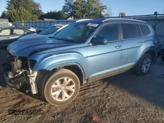 2019 Volkswagen Atlas S z VIN 1V2GR2CA5KC606074, wystawiony jako Copart lot #75398024 z przebiegiem 51 694 mil mil oraz Szkoda całkowita • Salvage title. Historia ofert i sprzedaży dostępna na DreamBid. Obrazek 1.