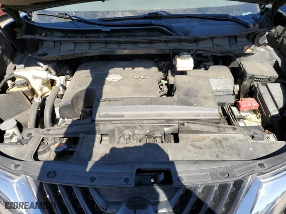 2016 Nissan Murano SV with VIN 5N1AZ2MG0GN120113, listed as a Copart auction lot 44191015 with 138,810 mi miles and Salvage Title. Bid and sale history available at carsss.com. Image 12.