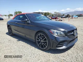 2021 Mercedes-Benz C 300 with VIN W1KWK8DB6MG101030, listed as a Copart auction lot 52044745 with 46,889 mi miles and Salvage title. Bid and sale history available at DreamBid. Image 4.