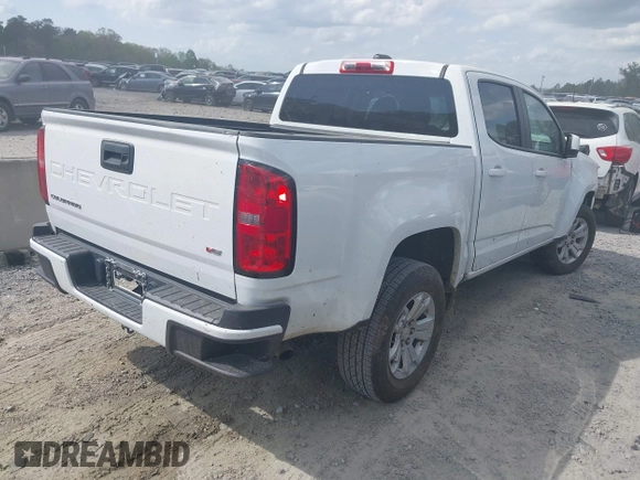 2021 Chevrolet Colorado 2WD LT z VIN 1GCGSCEN4M1127011, wystawiony jako IAAI lot #41953530 z przebiegiem 91 418 mil mil oraz . Historia ofert i sprzedaży dostępna na DreamBid. Obrazek 4.