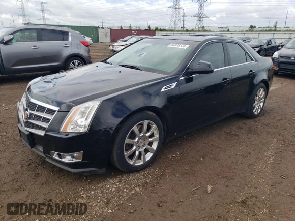 2008 Cadillac CTS AWD w/1SB with VIN 1G6DT57V180211407, listed as a Copart auction lot 65018724 with 178,389 mi miles and Salvage Title. Bid and sale history available at carsss.com. Image 1.