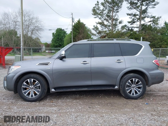 2018 Nissan Armada Platinum with VIN JN8AY2ND2J9055135, listed as a IAAI auction lot 41969418 with 84,851 mi miles. Bid and sale history available at carsss.com. Image 15.