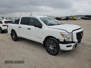 2022 Nissan Titan SV with VIN 1N6AA1EE5NN104390, listed as a Copart auction lot 51610705 with 53,129 mi miles and Salvage title. Bid and sale history available at DreamBid. Image 4.