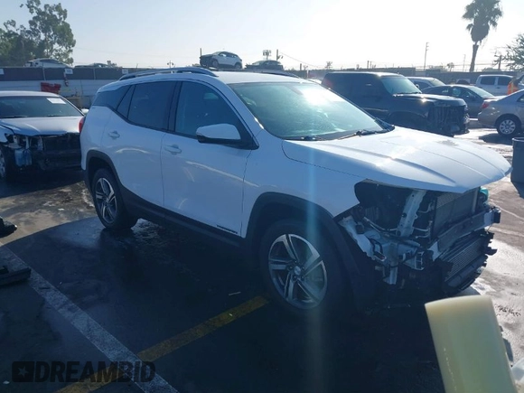 2019 GMC Terrain SLT with VIN 3GKALPEV7KL220139, listed as a IAAI auction lot 41026367 with 66,444 mi miles. Bid and sale history available at carsss.com. Image 1.