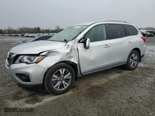 2020 Nissan Pathfinder S with VIN 5N1DR2ANXLC603596, listed as a Copart auction lot 48336775 with 70,756 mi miles and Salvage Title. Bid and sale history available at carsss.com. Image 1.