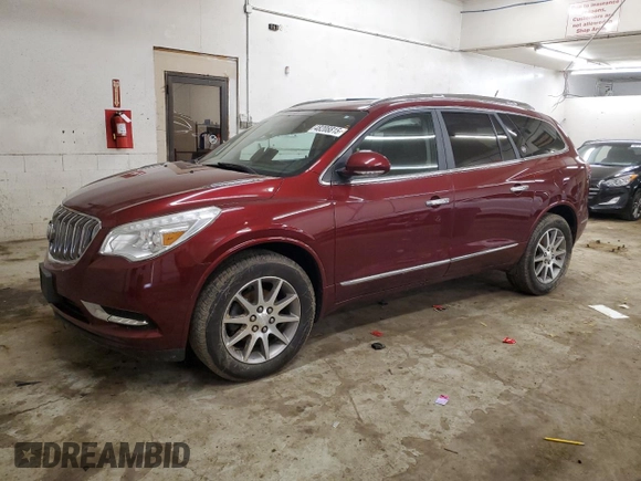 2015 Buick Enclave Leather with VIN 5GAKVBKD7FJ368847, listed as a Copart auction lot 48208815 with 135,176 mi miles and Salvage Title. Bid and sale history available at carsss.com. Image 1.