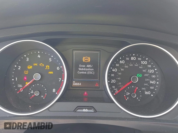 2020 Volkswagen Tiguan S with VIN 3VV1B7AX3LM182198, listed as a IAAI auction lot 41027182 with 44,884 mi miles and . Bid and sale history available at DreamBid. Image 7.